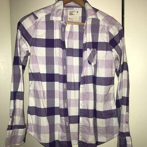 Purple plaid shirt from American Eagle